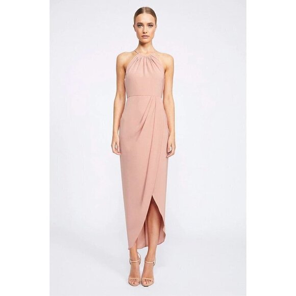 Shona Joy Dresses & Skirts - Shona Joy Core High Neck Dress Pink Womens Size 8